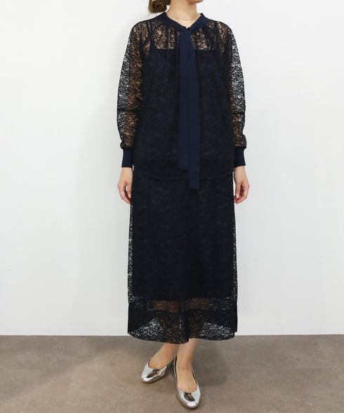 【GISELe4月号掲載】modern lace I-line skirt